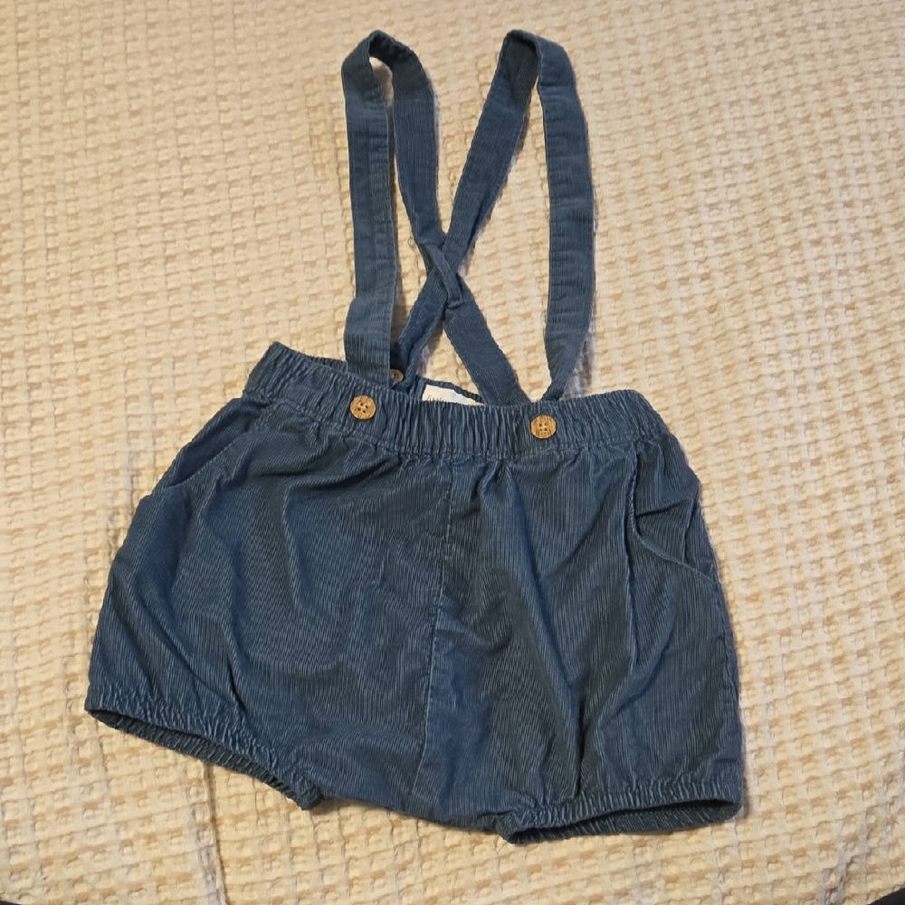 Little Planet Size 4t Courduroy Suspender Shorts